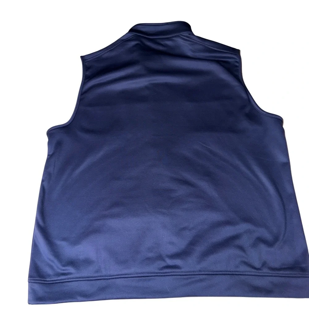 Bunker Mentality Milo gilet Mens 3XL Navy Orange‎ Golf Vest Full Zip